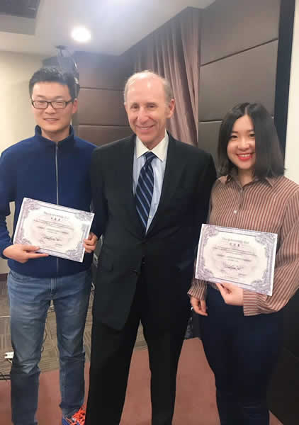 Dr. Blackman with students in Shanghai web